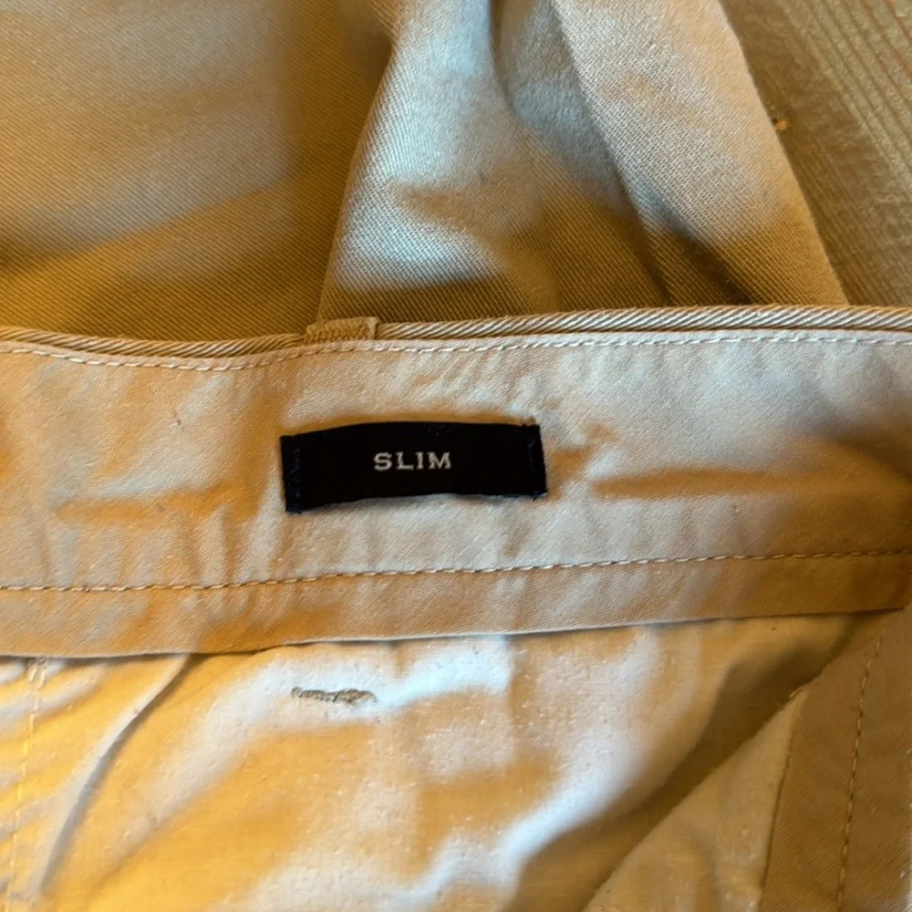 J Crew flex Men's Cotton Chino Pants in Light Beige 32x32
